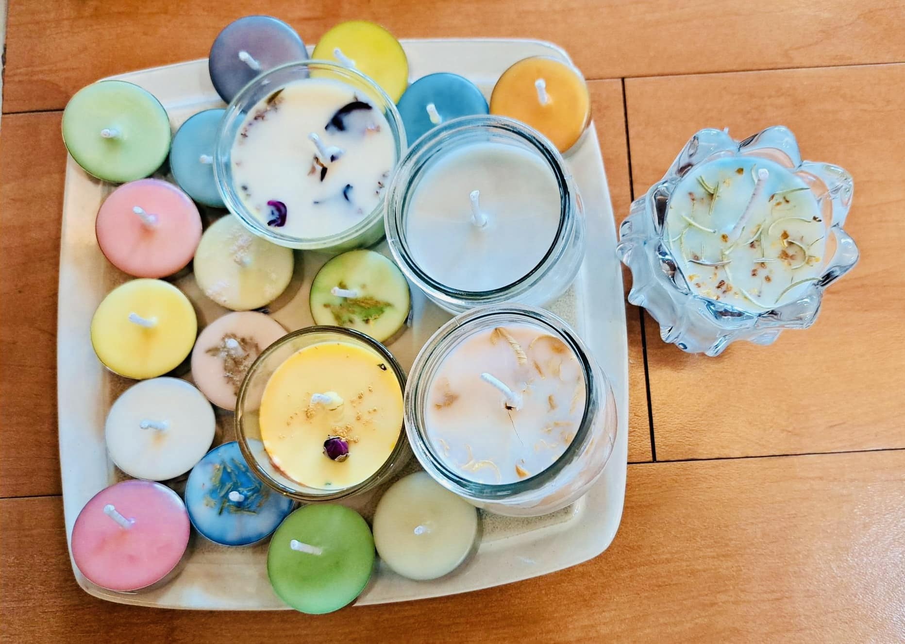 分享光能蠟燭手作照片